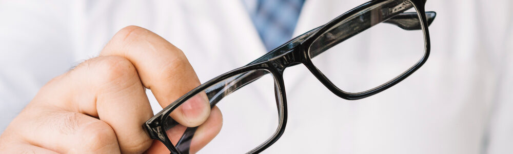 Sala di controllo della vista per occhiali da vista